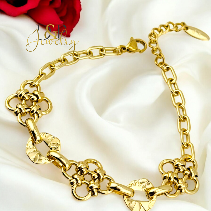 14K CLOVER DESIGN BRACELET BR706