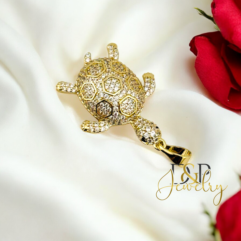 14K TURTLE PENDANT P837