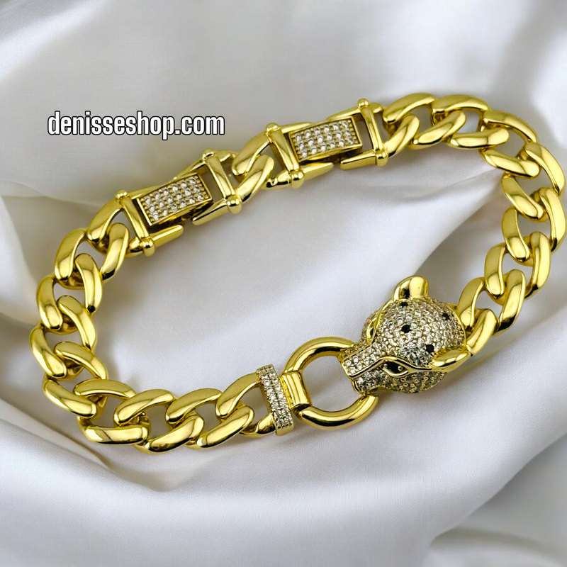 14K /WOMAN PUMA HEAD BRACELET BR571