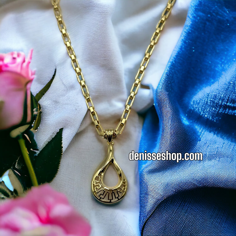 14K Elegant Gold Pendant P195 (chain not included)