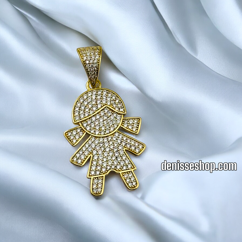 14K / BLING GIRL PENDANT P570