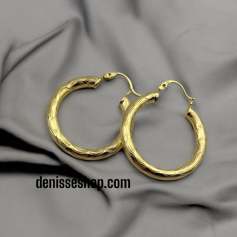 14K SMALL GOLD HOOPS HP384