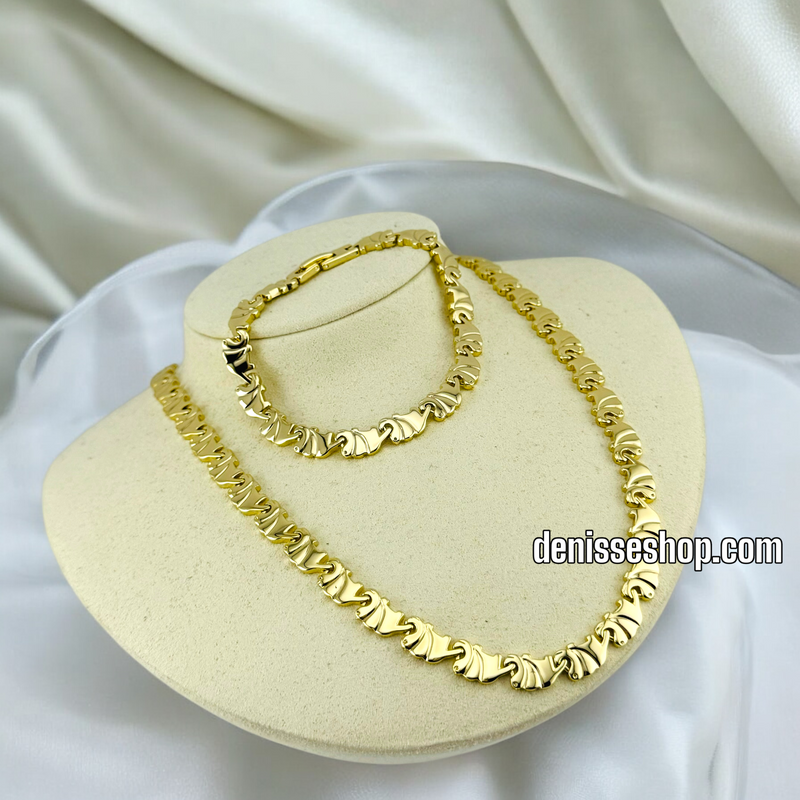 14K ELEPHANT NECKLACE SET N134