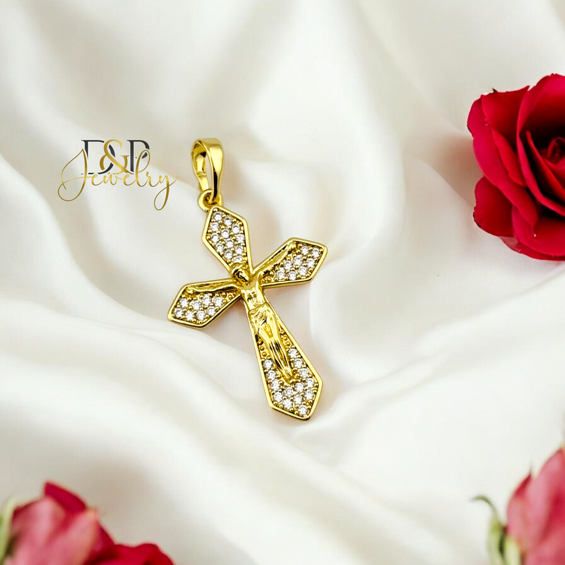 14K CROSS PENDANT P755