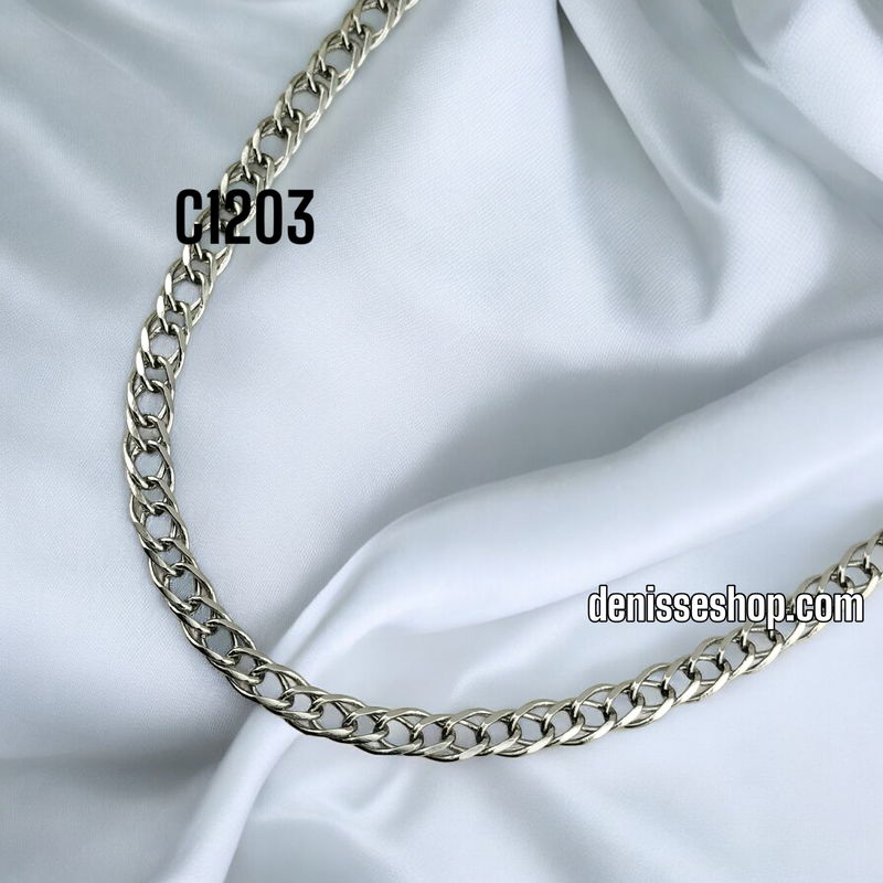 FASHION ROUND SILVER CHAIN 5MM C1203