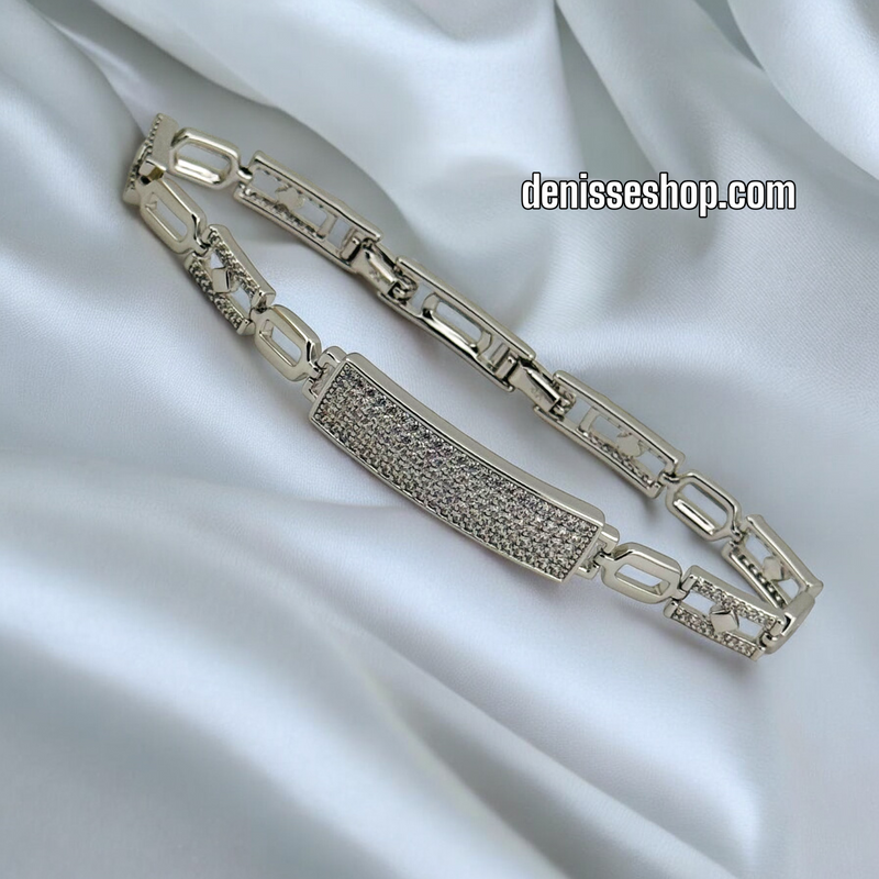 14K WOMEN FASHION SILVER BRACELET BR607