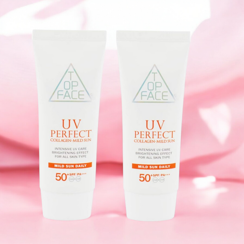 Top Face UV perfect Collagen Mild Sunscreen SPF50+ PA+++, 70ml.