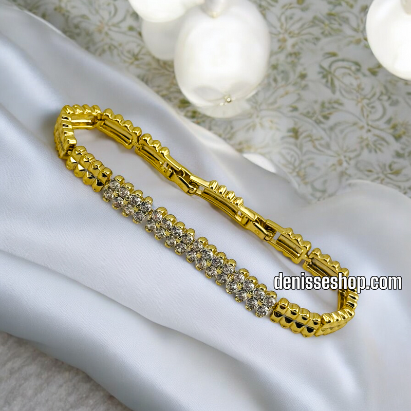 14K /WOMAN WHITE STONE  BRACELET BR552