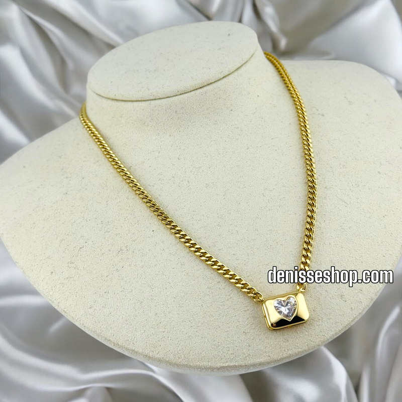 14K / WOMEN / HEART CHEST NECKLACE N122