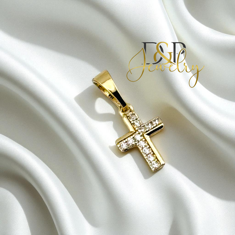 14K TINY CRUCIFIX PENDANT P869