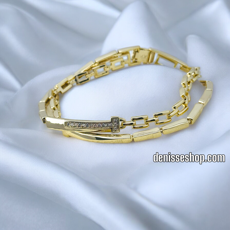 14K GOLD DOUBLE BRACELET BR634