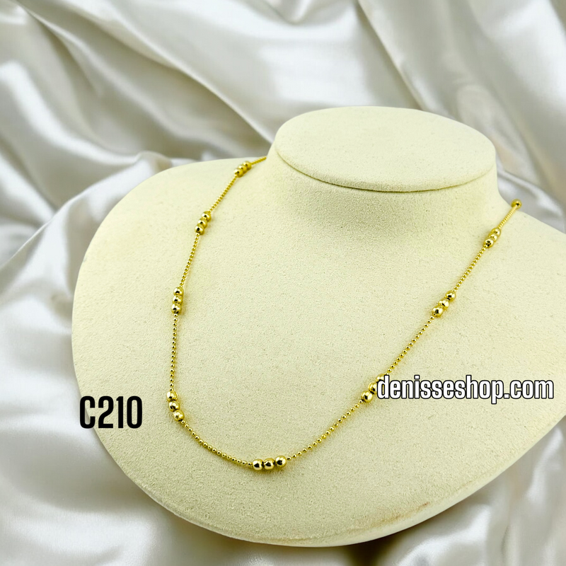 14K BUBBLE CHAIN C210