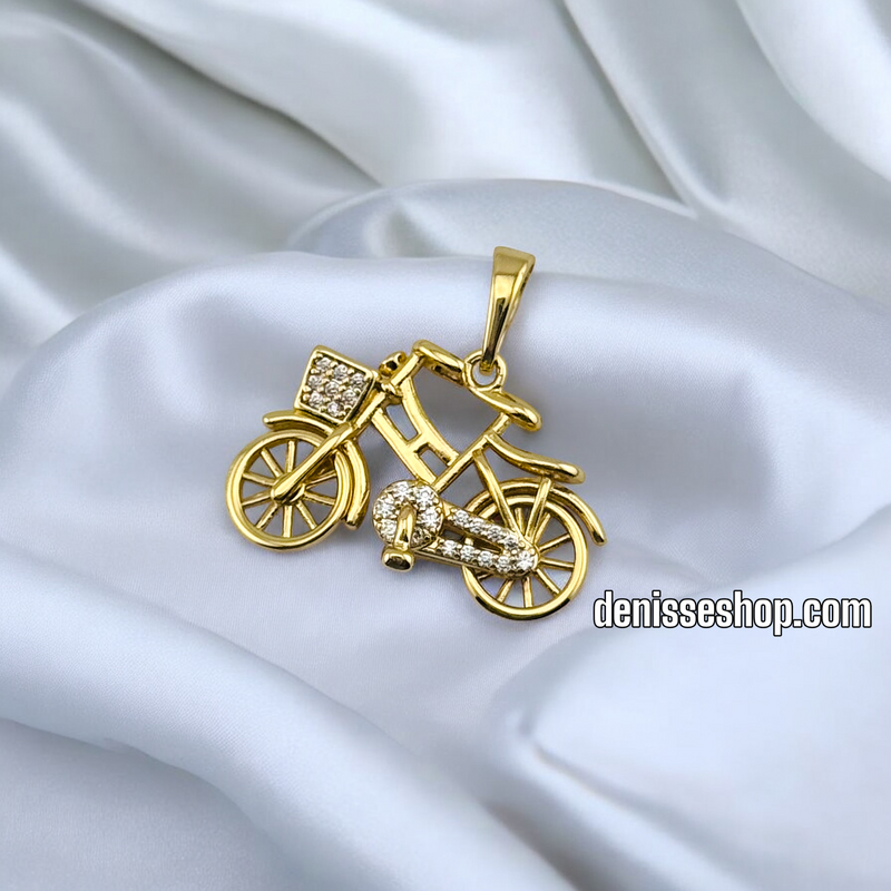 14K BICYCLE WOMEN/GIRL PENDANT P659