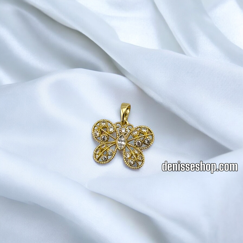 14K BUTTERFLY WOMEN/GIRL PENDANT P660