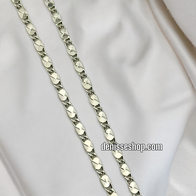 MIRROR SILVER CHAIN 1 MM C522