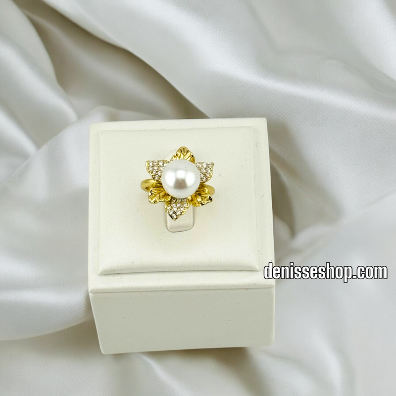 14K GOLD/ WHITE PEARL FASHION RING RG258