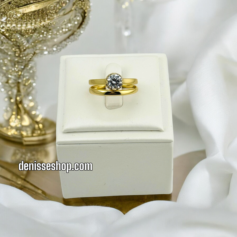 14K DOUBLE RING RG208