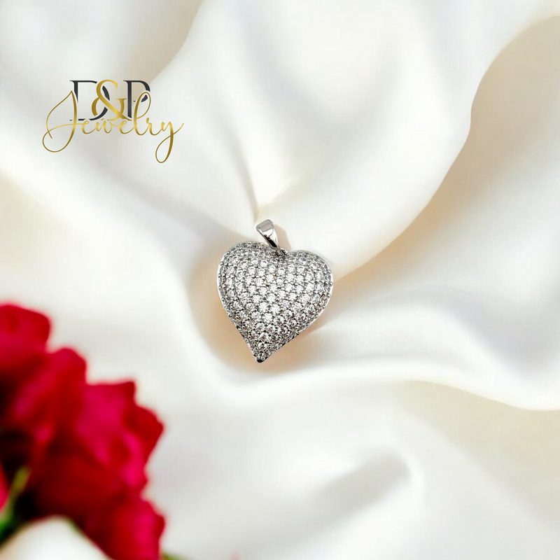 SILVER HEART PENDANT P804