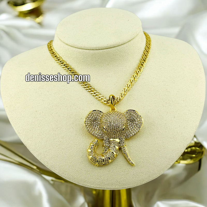 14K FASHION ELEPHANT PENDANT P456