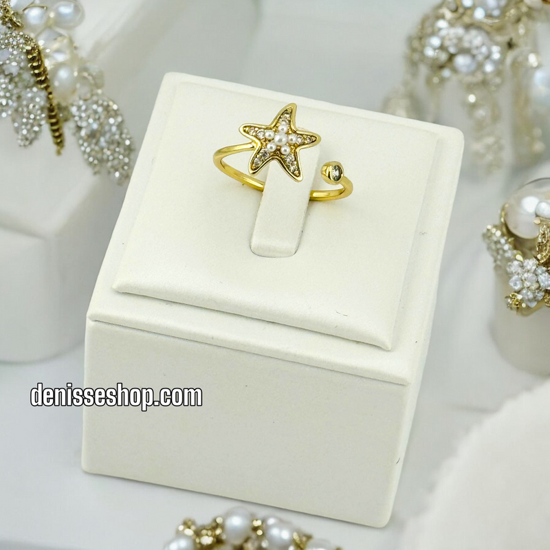 14K STAR FISH ADJUSTABLE  RING RG229