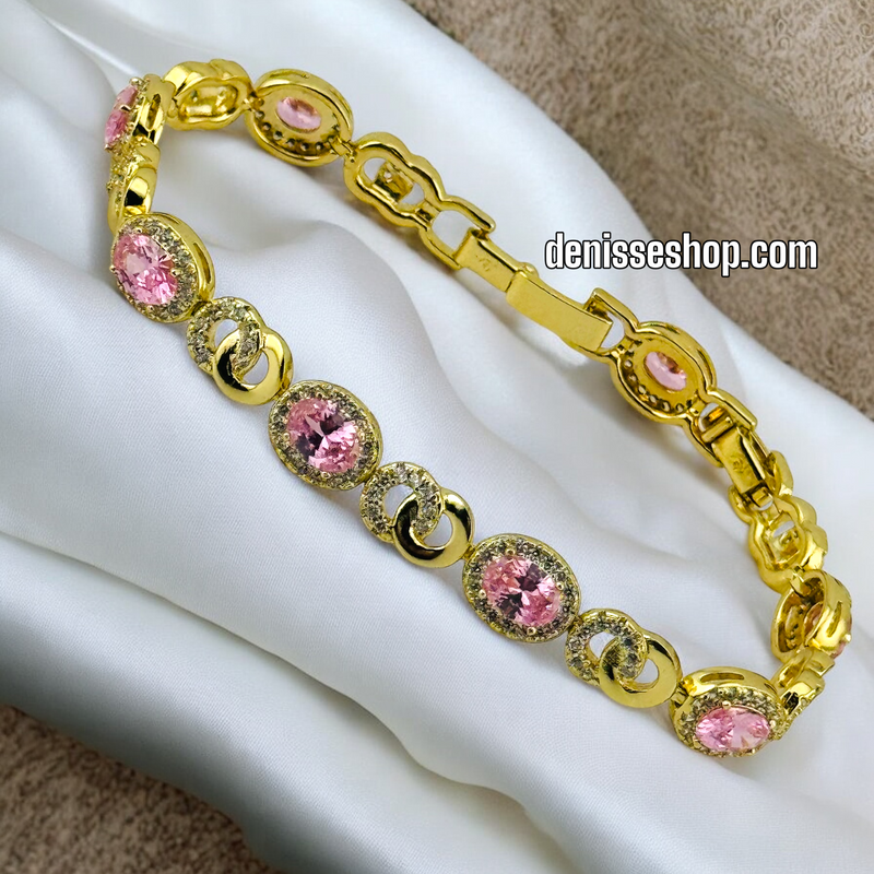 14K PINK DESIGN BRACELET BR492