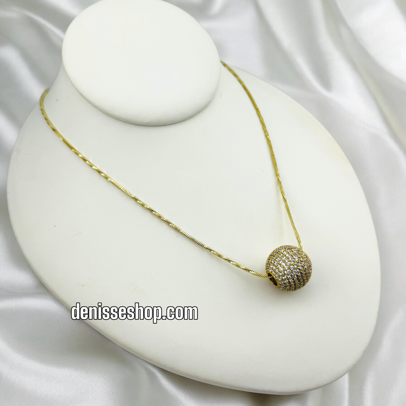 14K FASHION BALL NECKLACE N217