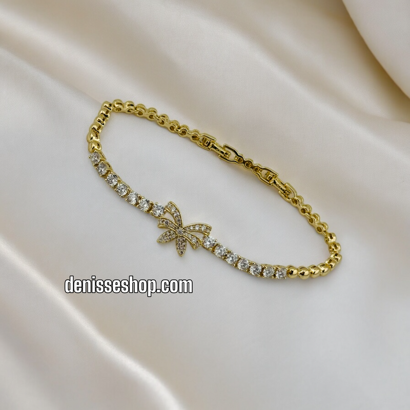 14K BOW BRACELET BR371