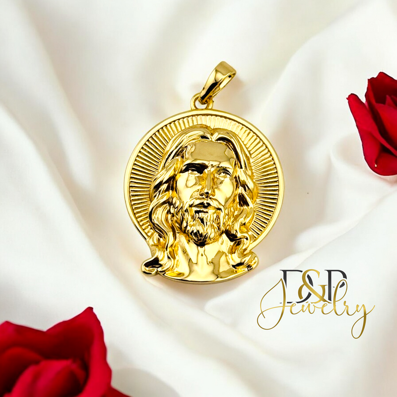 14K JESUS PENDANT P777