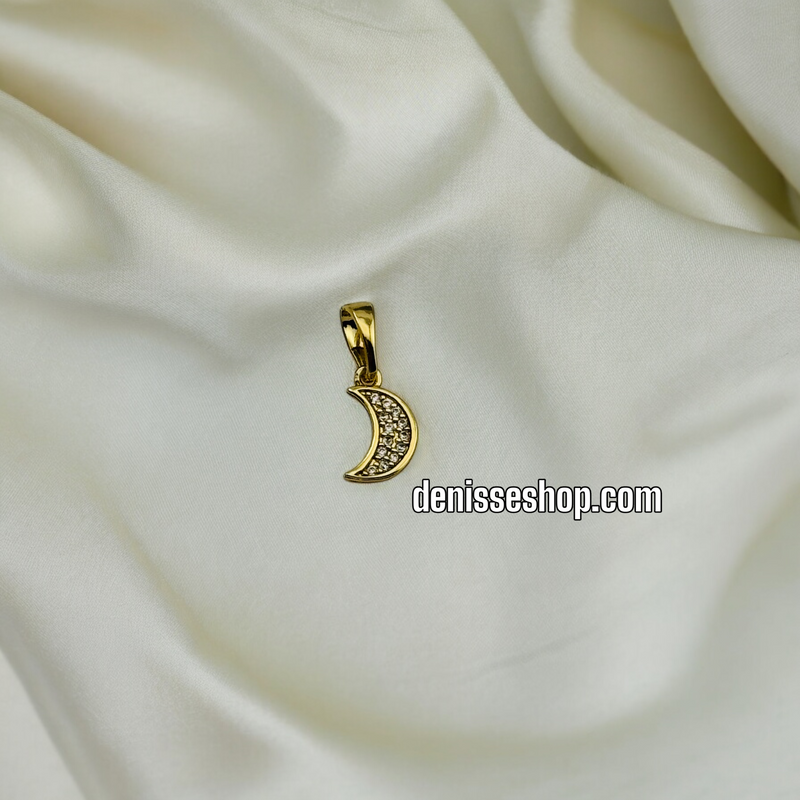 14K GIRL MOON PENDANT P360