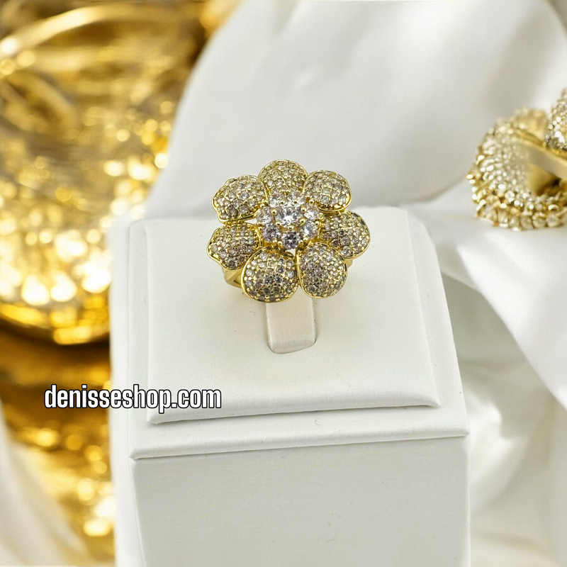 14K FLOWER RING RG224