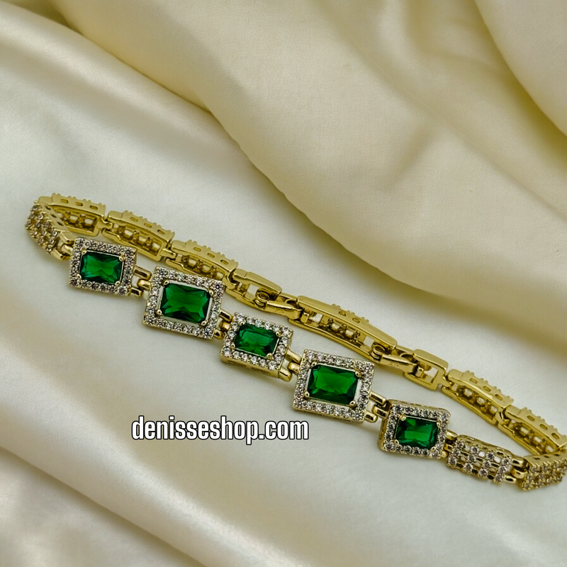 14K GREEN BRACELET BR349