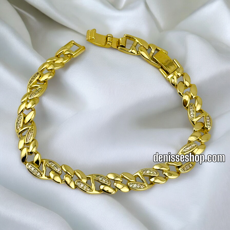 14K FASHION SHINY LINK BRACELET BR524