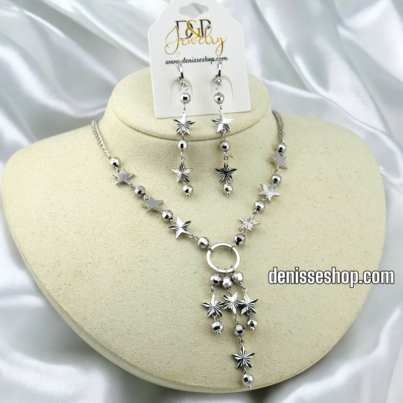 SILVER CHOKER NECKLACE SET N204