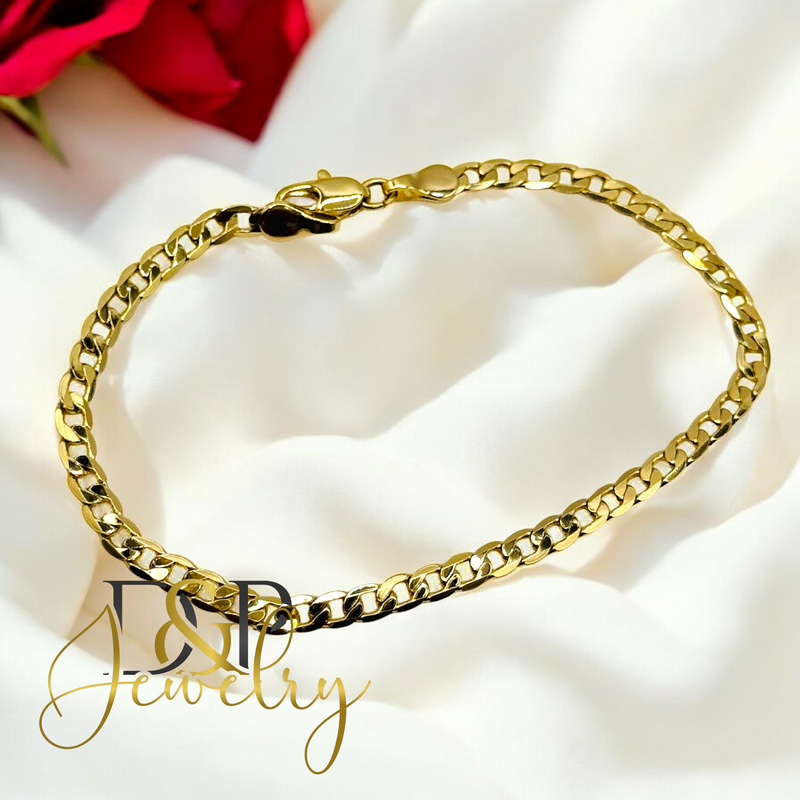 14K SLENDER CUBAN BRACELET BR772