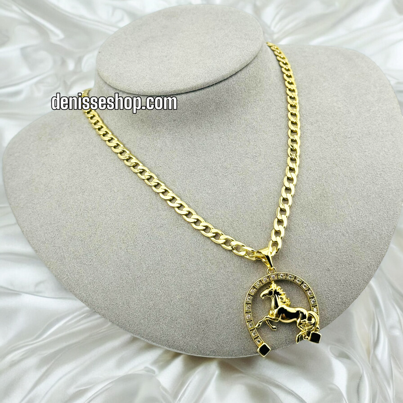 14K HORSE MEN PENDANT P432