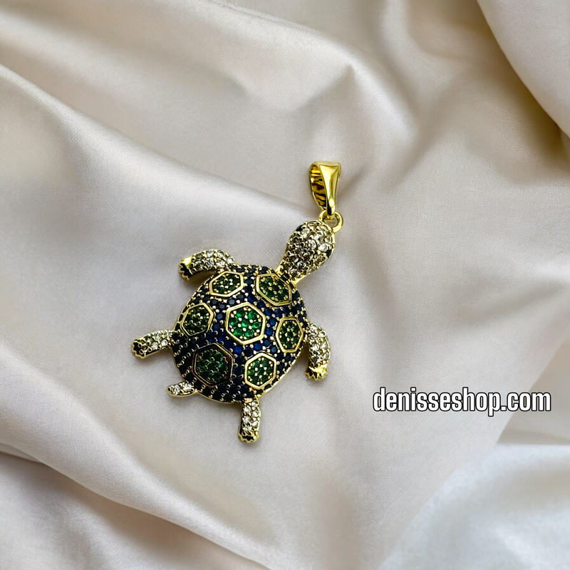 14K TURTLE PENDANT P383