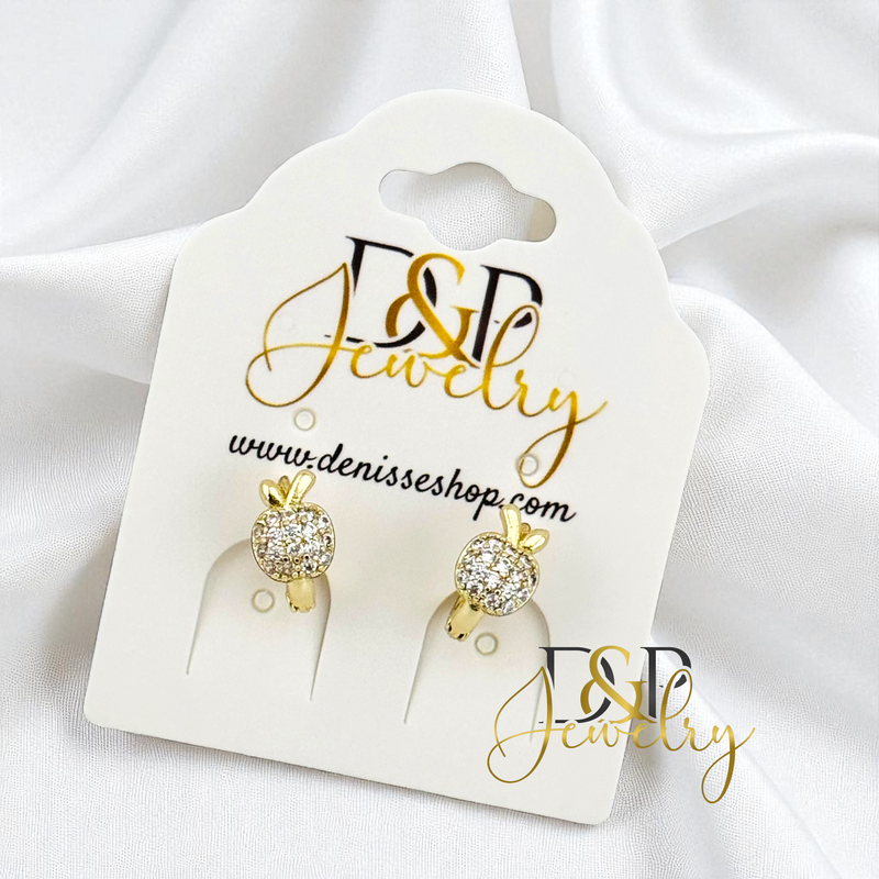 14K APPLE SMALL HOOP EARRING HP781