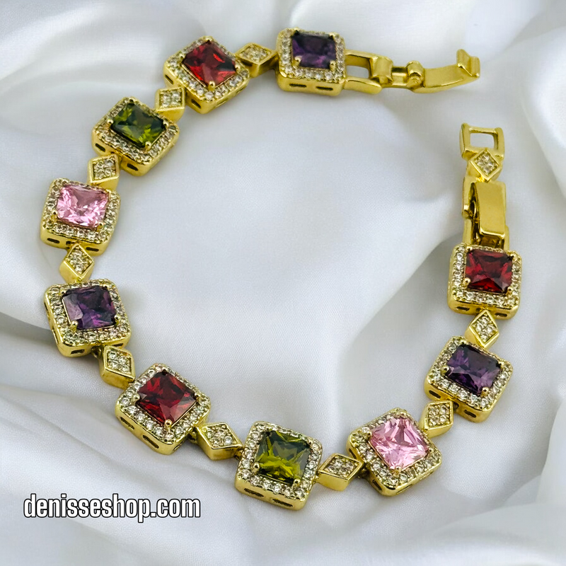 14K COLORFUL FASHION BRACELET BR463