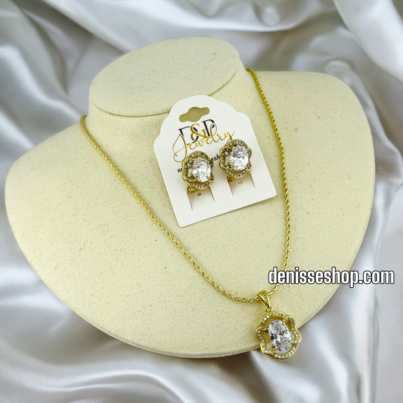 14K WOMEN ELEGANT NECKLACE SET N131