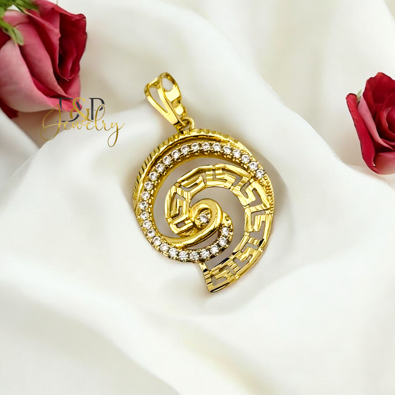 14K DESIGN FASHION PENDANT P758