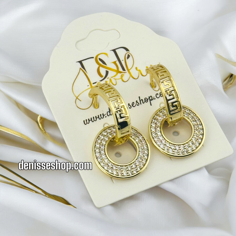 14K ELEGANT FASHION HOOPS HP478