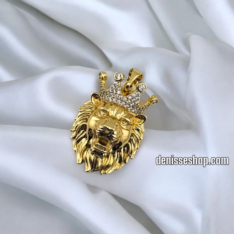 14K MEN LION BIG PENDANT P655