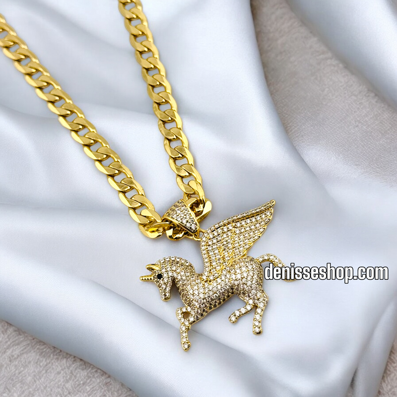 14K WOMEN/GIRL UNICORN PENDANT P629