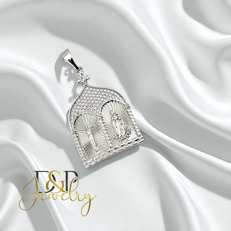 14K SILVER/MARY/CRIST PENDANT P918