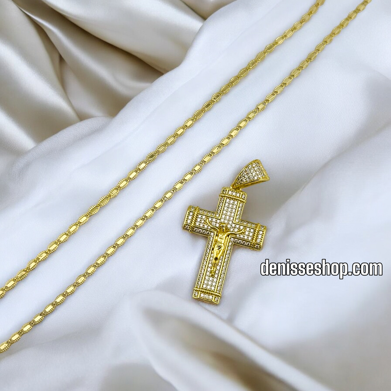 14K / WOMAN CROSS PENDANT P599