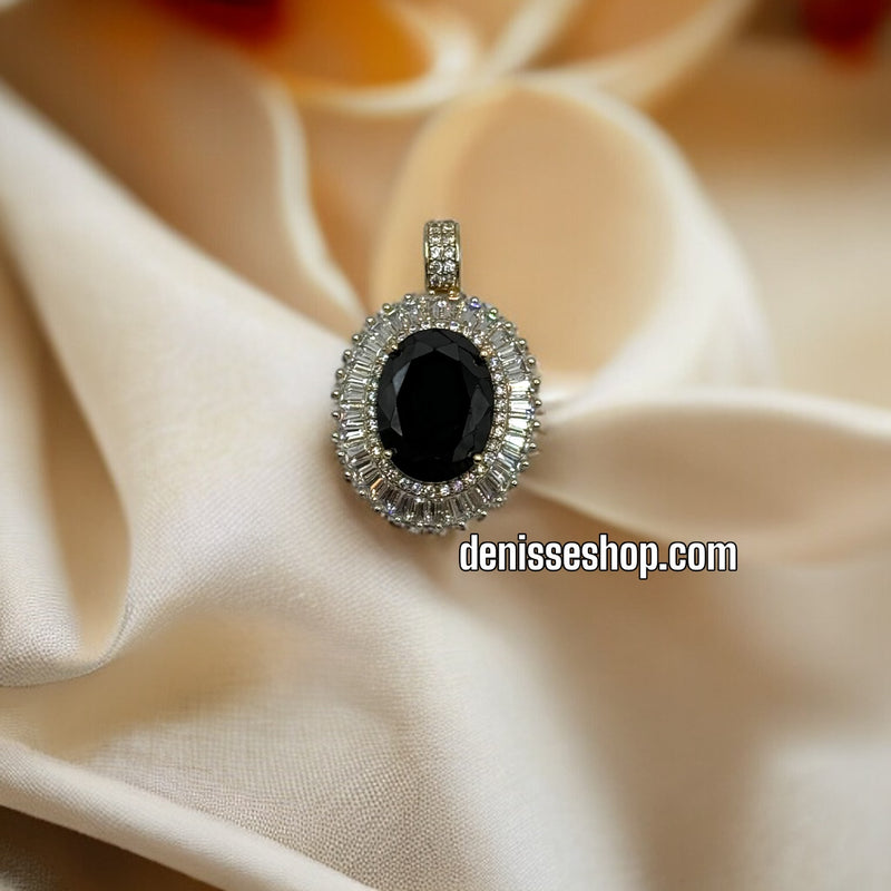 14K ELEGANT BLACK PENDANT P212 (CHAIN NOT INCLUDED)