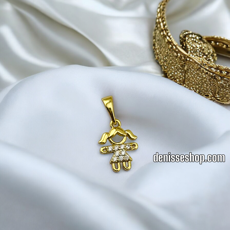 14K/WOMAN /GIRL/ SMALL GIRL PENDANT P594