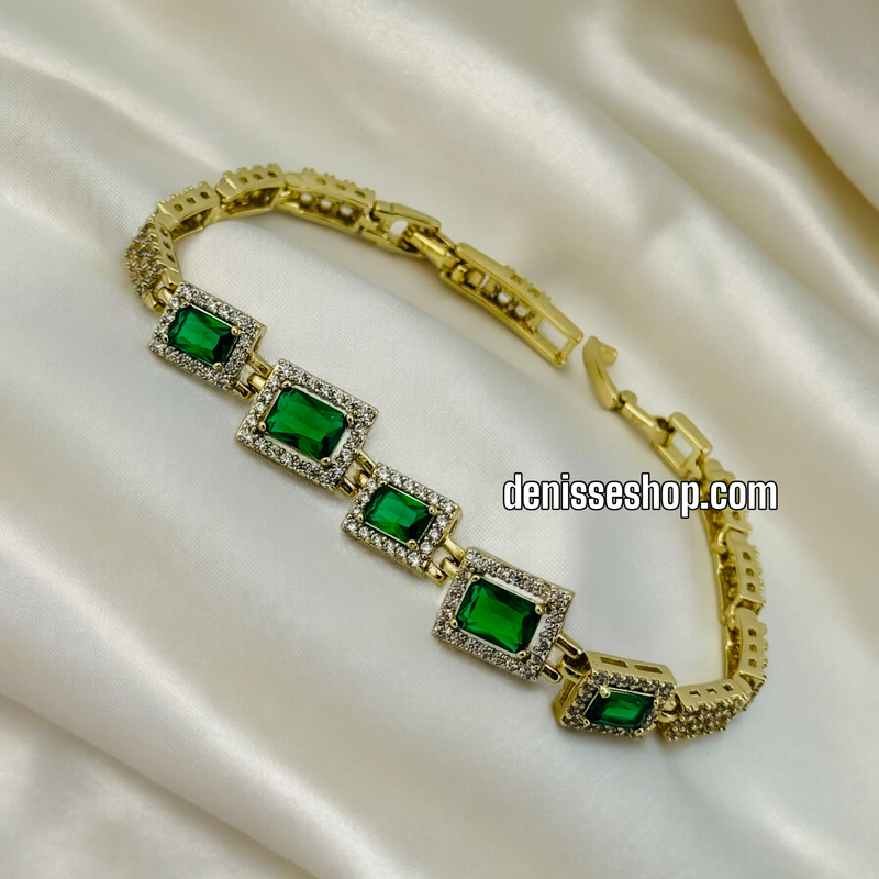 14K GREEN BRACELET BR349