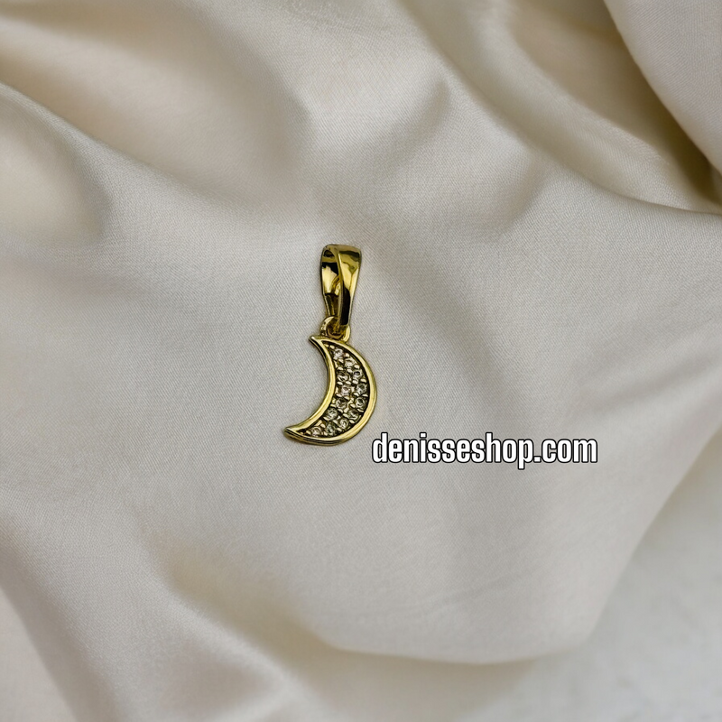 14K GIRL MOON PENDANT P360