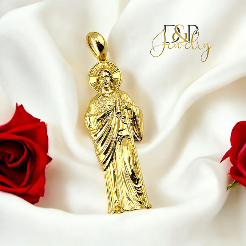 14K ST JUDE BIG PENDANT P789